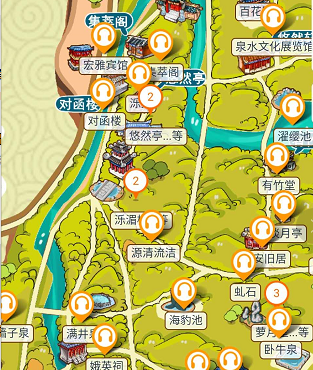 5A景区山东济南市趵突泉公园电子导览、语音讲解、手绘地图等功能.png