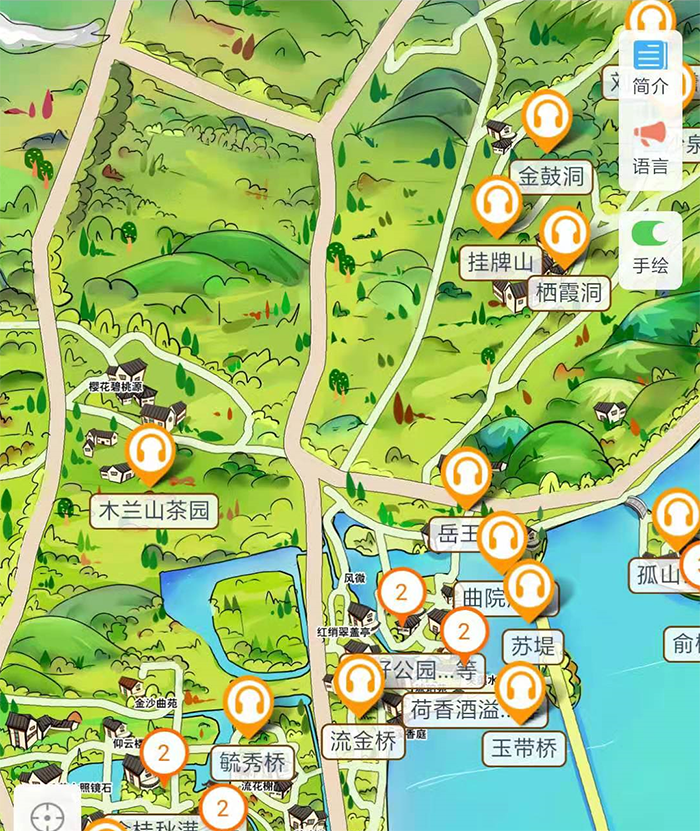 2020年浙江杭州西湖景区手绘地图、语音讲解、电子导览等智能导览系统上线啦.png