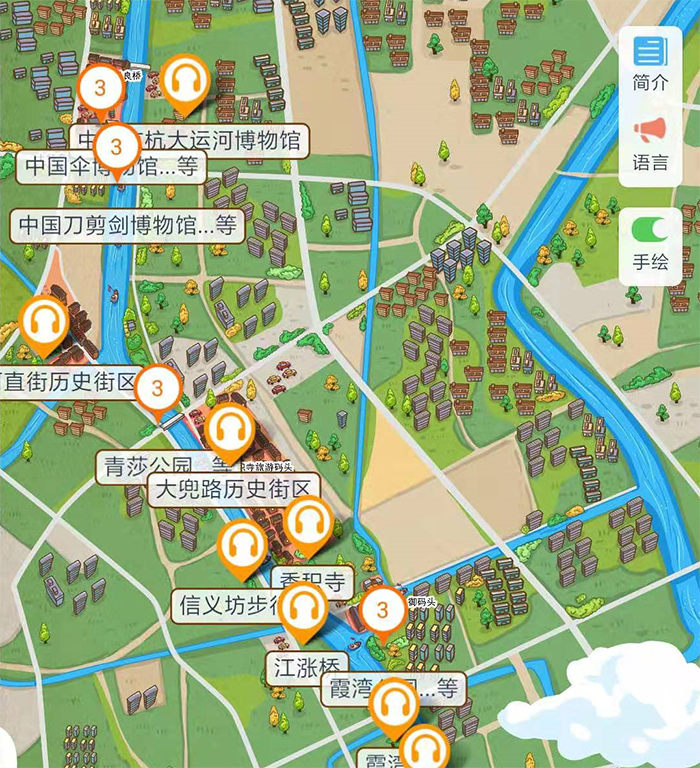 浙江京杭大运河手绘地图上线了，语音讲解、电子导览等智能导览系统邀您体验.png