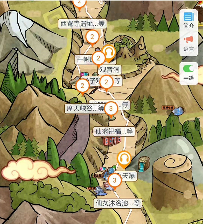 浙江台州神仙居5A景区手绘地图、语音讲解、电子导览等智能导览系统正式上线，邀您一起体验.png