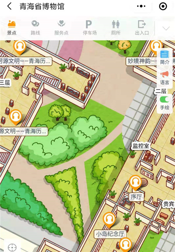 青海省博物馆手绘地图、语音讲解、电子导览等智能导览系统上线.jpg