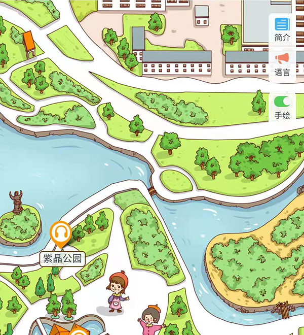 石家庄紫晶公园电子语音讲解功能代替人工导游，让游玩更安全.jpg