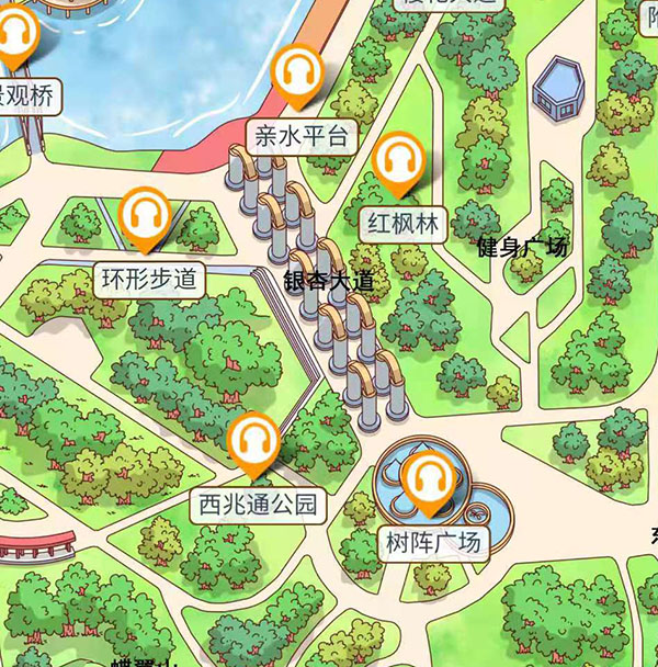 石家庄西兆通公园休闲娱乐融合现代科技智慧导览功能，让公园更具特色.jpg