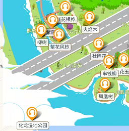 化龙湿地公园手绘地图导览功能.png