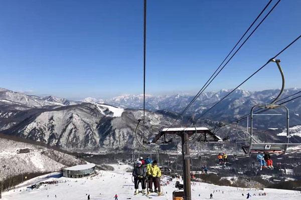 五龙滑雪场图片
